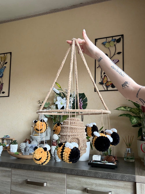 Décoration 7 Abeilles et sa Ruche
