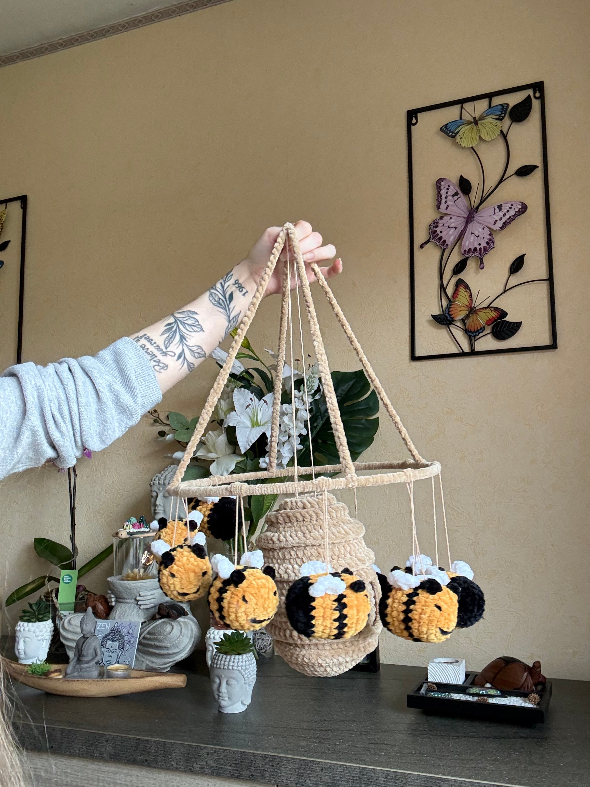Décoration 10 Abeilles et Ruche