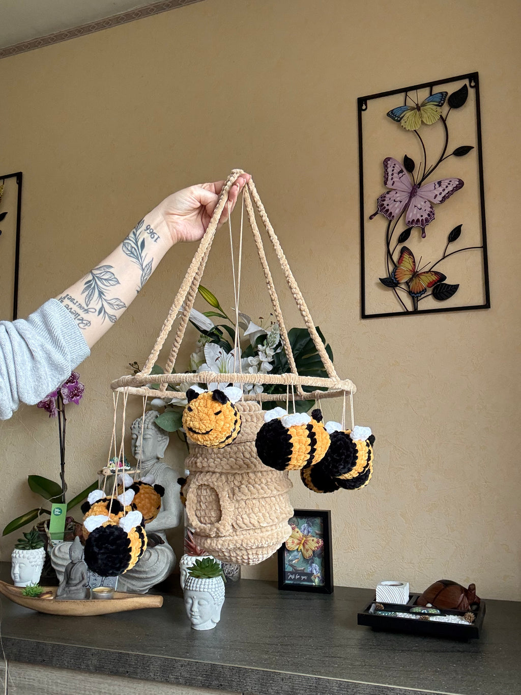Décoration 10 Abeilles et Ruche
