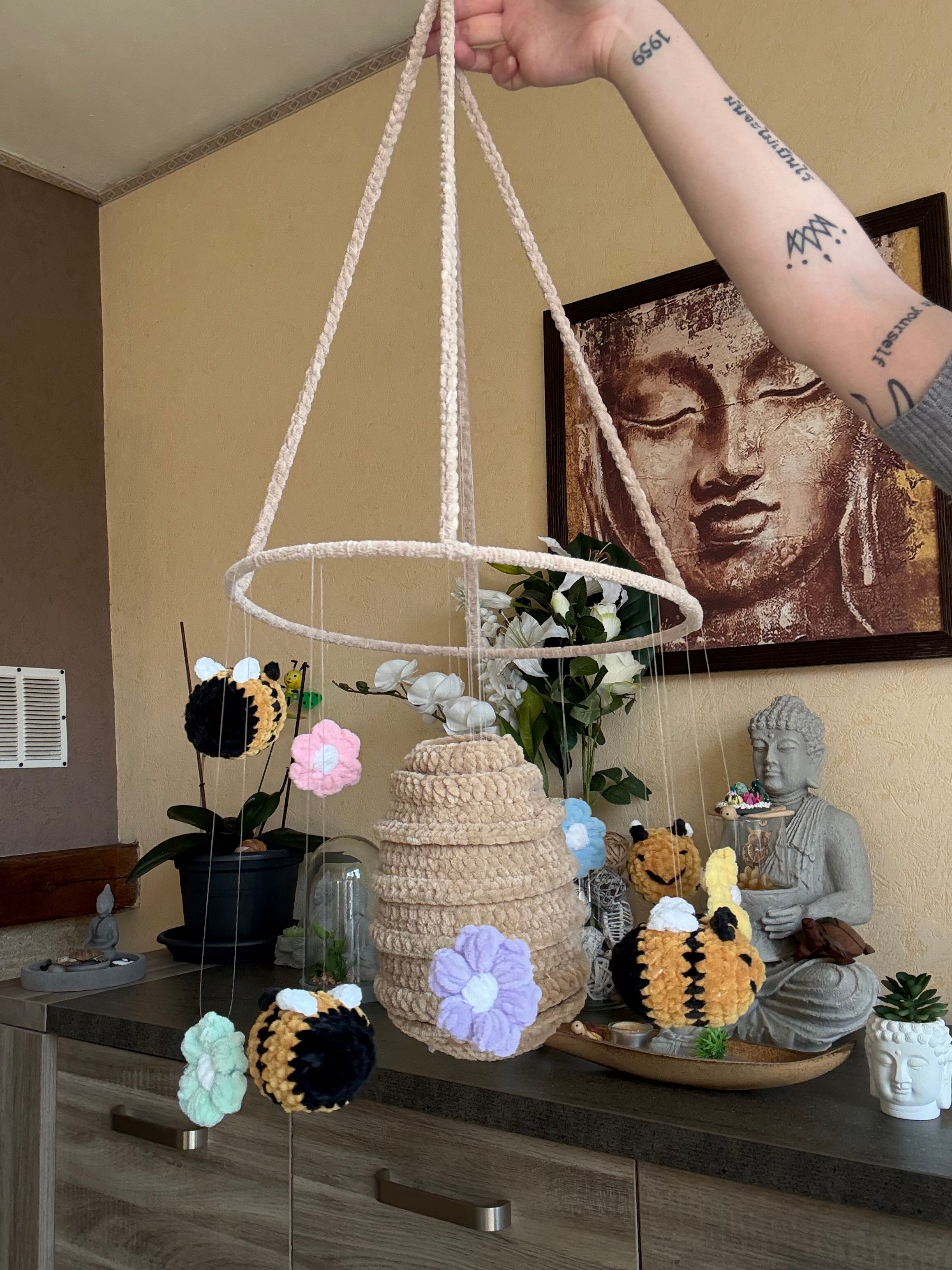 Décoration Abeille et Fleurs