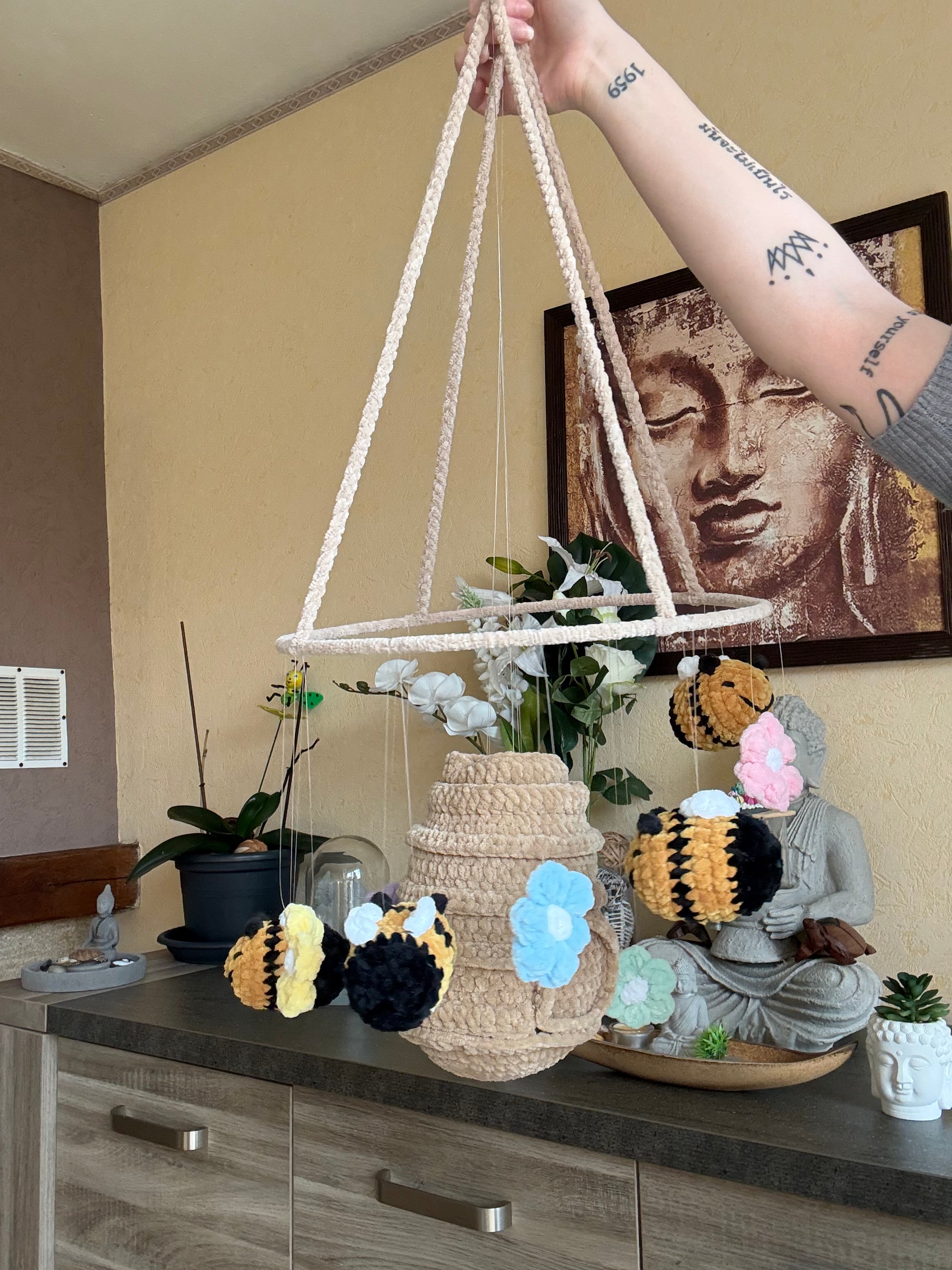 Décoration Abeille et Fleurs