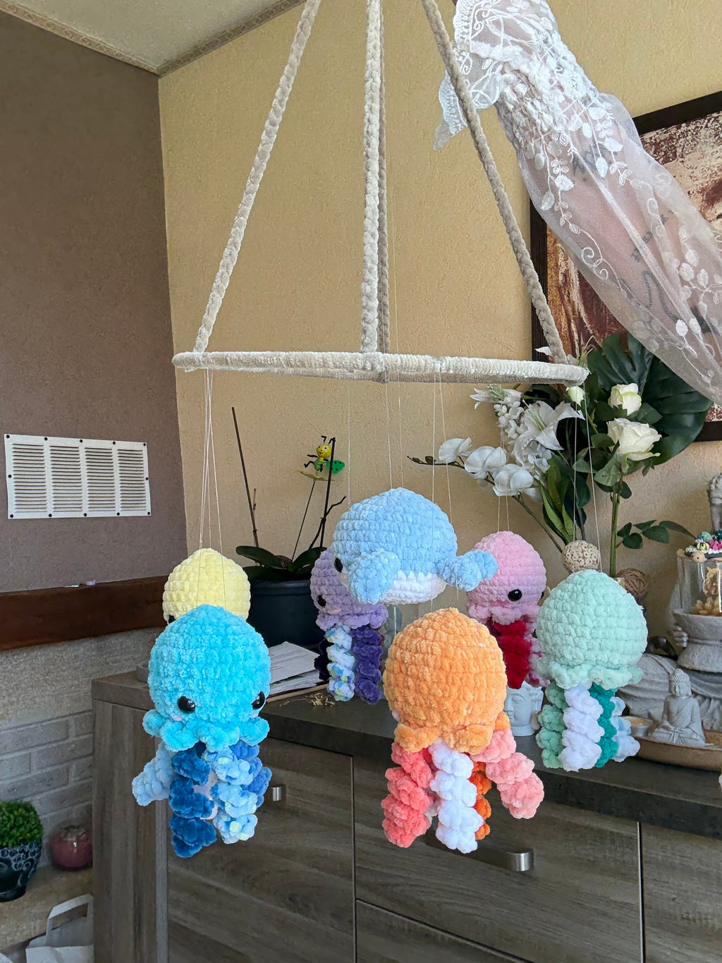 Décoration Poulpes Baleine