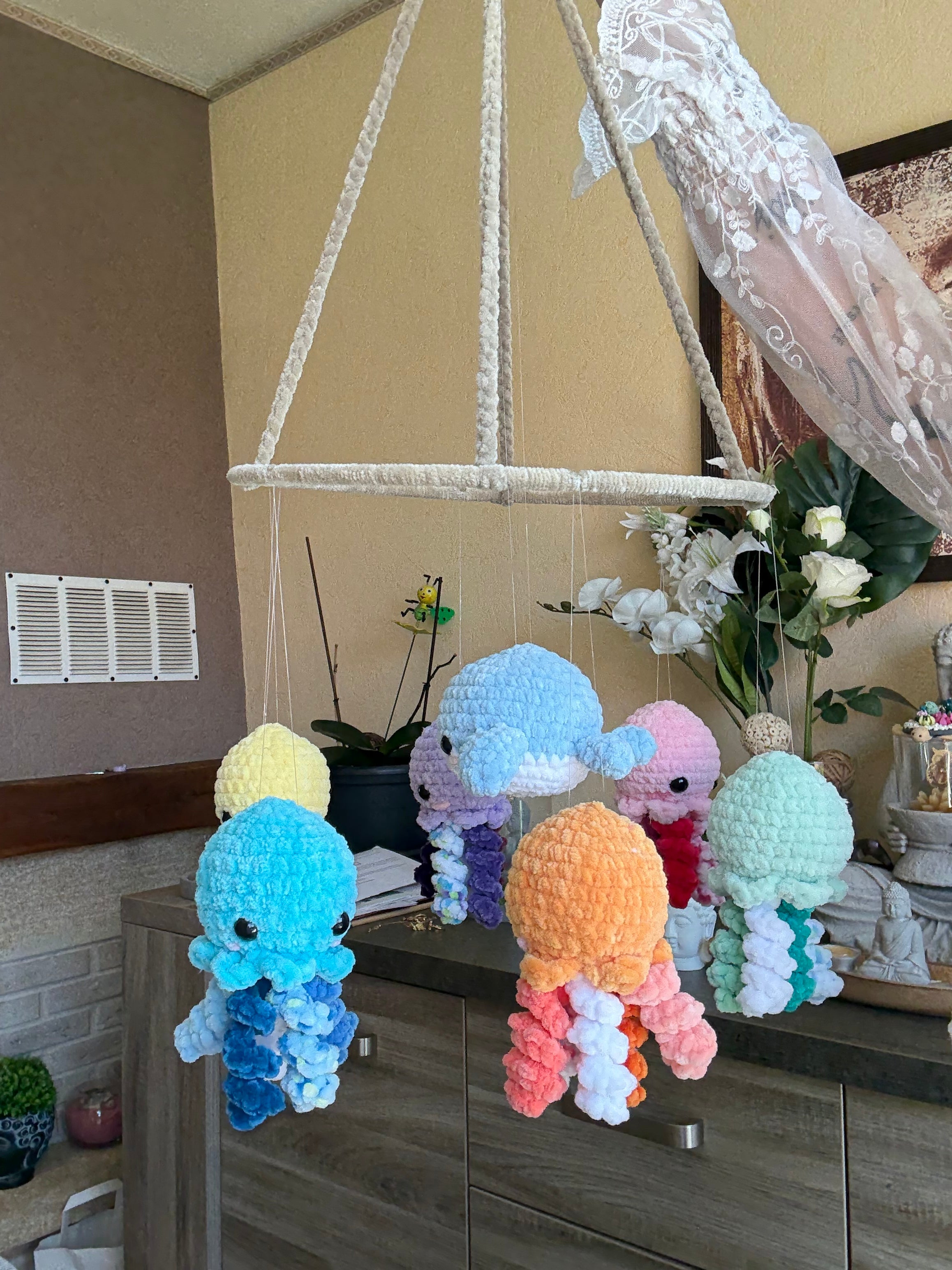 Décoration Poulpes Baleine