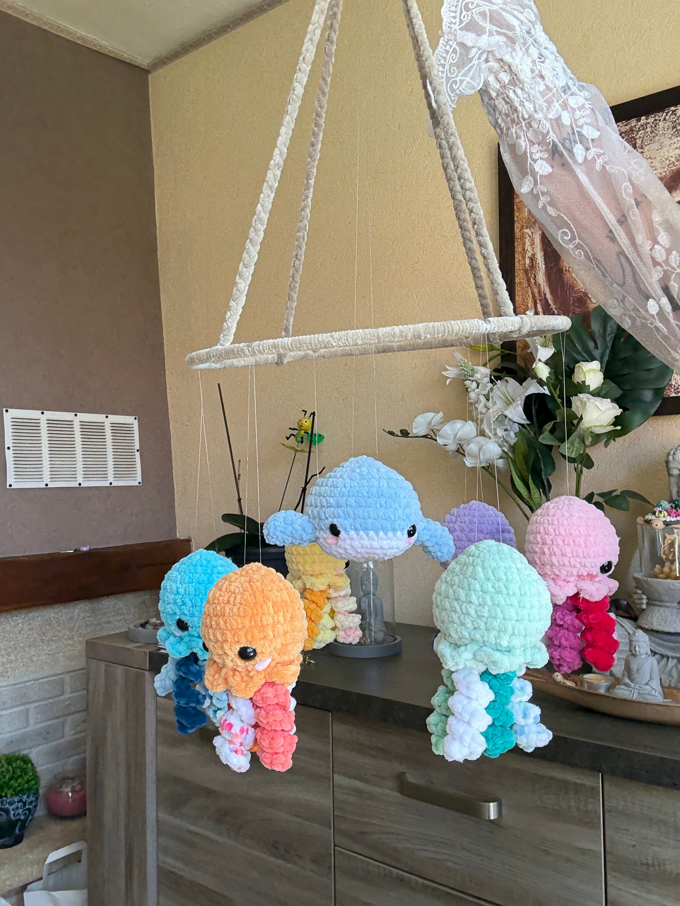 Décoration Poulpes Baleine