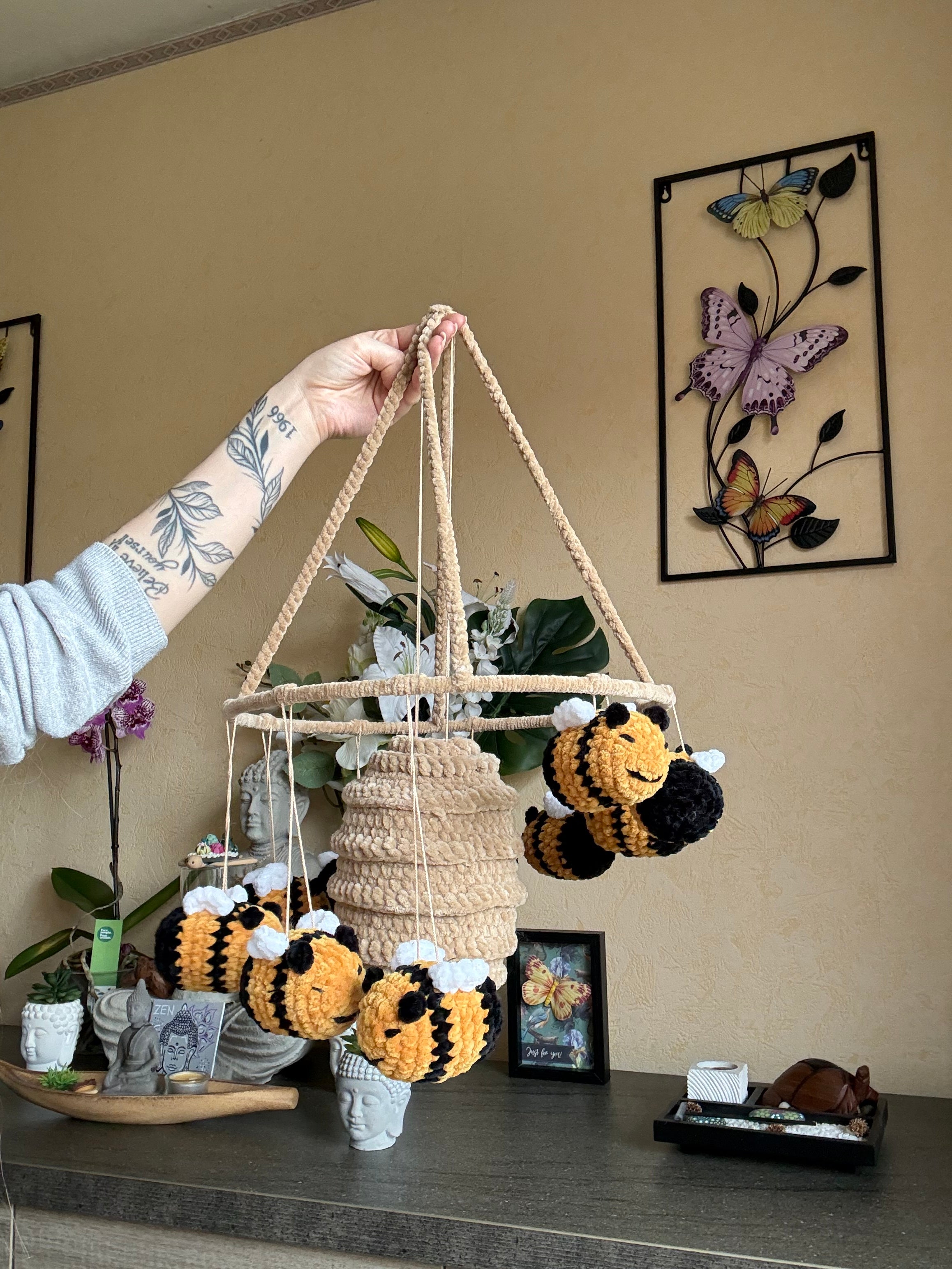 Décoration 10 Abeilles et Ruche