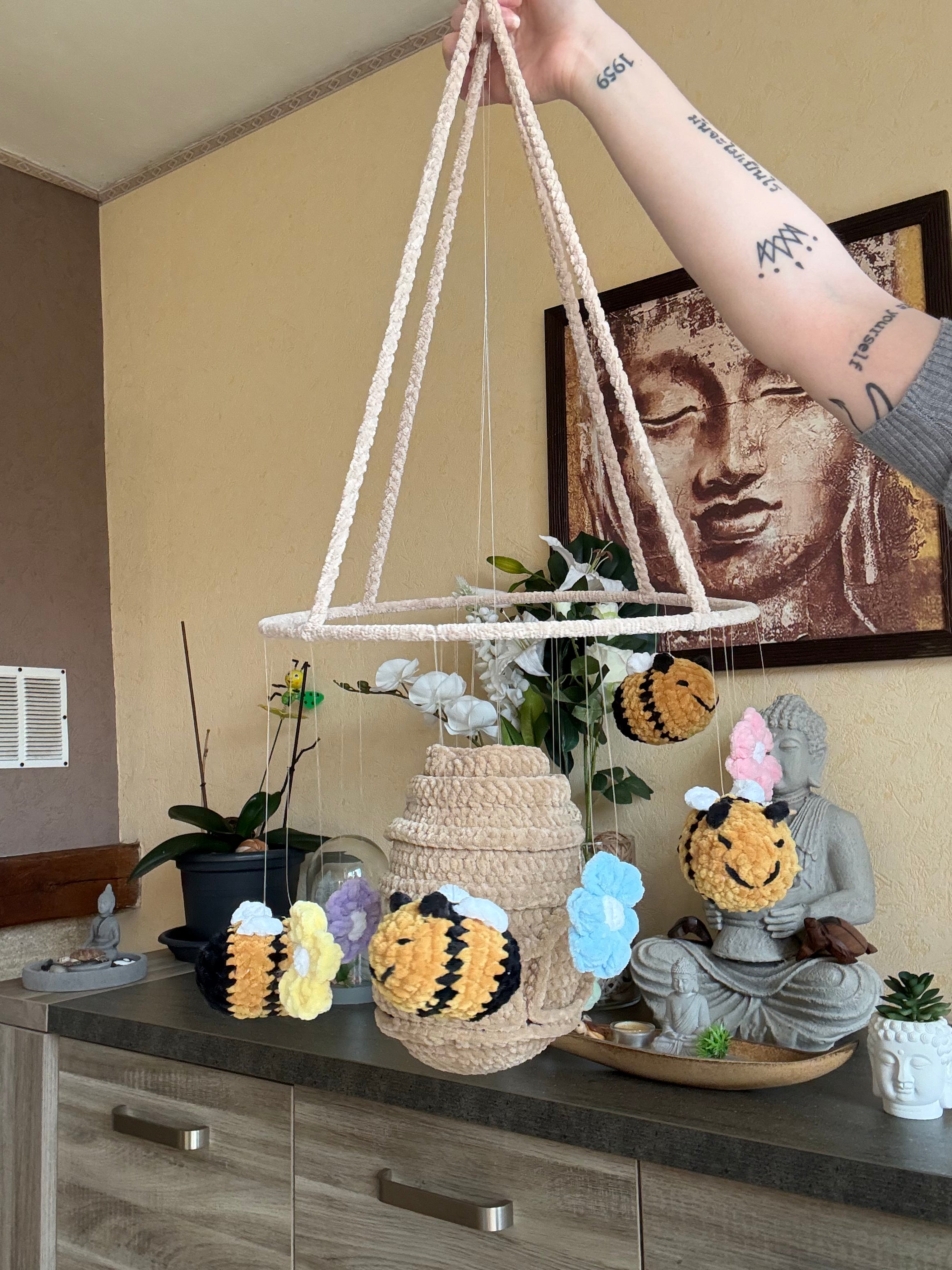 Décoration Abeille et Fleurs